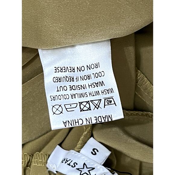 NWT Area Stars Olive Green High-waist Pockets Silky Cargo Jogger Pants Size S - Picture 6 of 9